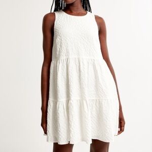 Abercrombie & Fitch Seersucker Trapeze Mini Dress Size M.